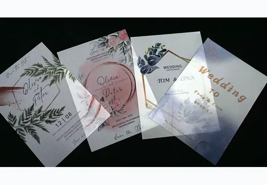 Invitation Printing UV printing sample