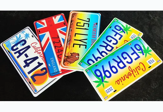 Number Plate Printing UV printing sample
